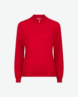 Donald Ross Ladies Sweater - Merino Wool 1/4 Zip